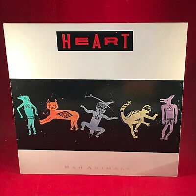 HEART Bad Animals 1987 UK Vinyl LP + INNER EXCELLENT CONDITION alone original G