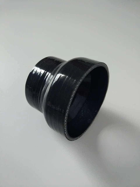 4-Ply Silicone Reducer Hose - 2.25" To 1.5" Straight Coupler, 76mm Long, Black (ADLERSPEED)