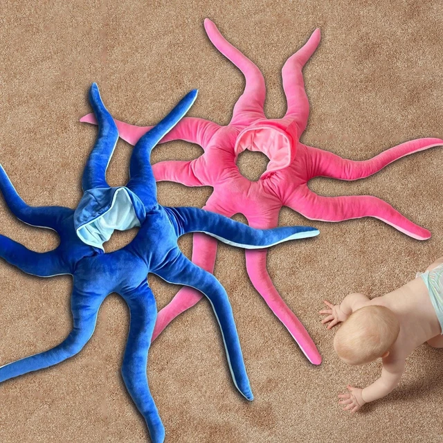 FerneeButy Costume de Poulpe pour Bébé - Déguisement en Peluche Kigurumi Grande Pieuvre, Mignon et Adorable pour Cosplay, Fête de Noël- Bleu