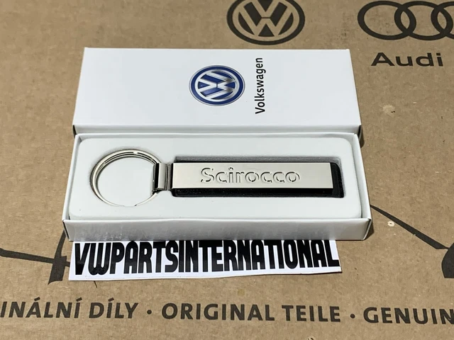 VW GENUINE OEM Chrome Scirocco Keyring Key Ring Nostalgia Birthday