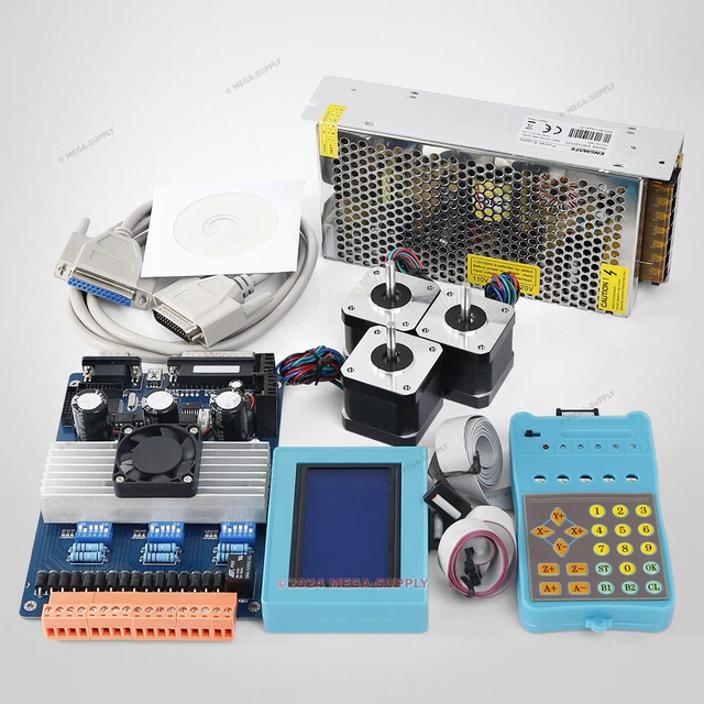 ENGMATE 3 AXES CNC Kit TB6600 Carte Driver Nema17 56oz-in Moteur 12V ...
