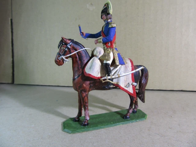 Historex - Empire - Lot De 1 Cavalier Et 19 Piétons - Pièces Plastique Peint, Occasion