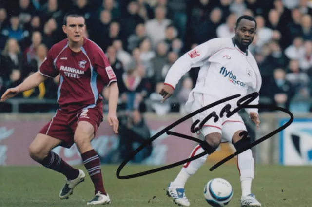 Jack Hobbs Hand Signed 6X4 Photo - Football Autograph - Scunthorpe United.