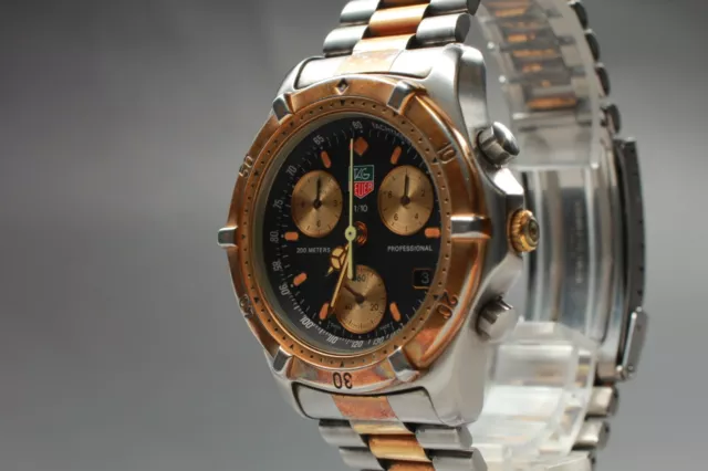 *Exc+5* TAG Heuer Professional 565.306 200M Chronograph Quartz Men's Watch Japan