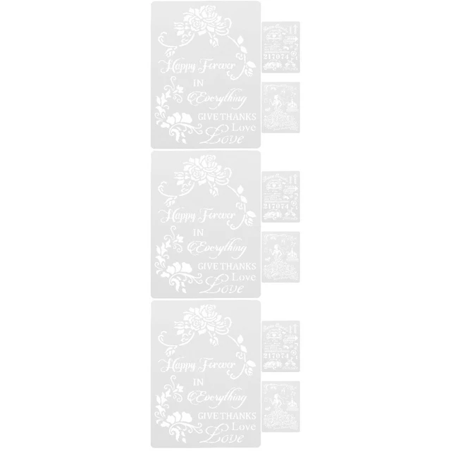 9 hojas plantilla excavación plantilla para planificador invitación boda novia