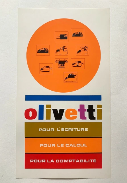 OLIVETTI ADVERTISEMENT POSTER - FORMES ET RECHERCHE REPRINT