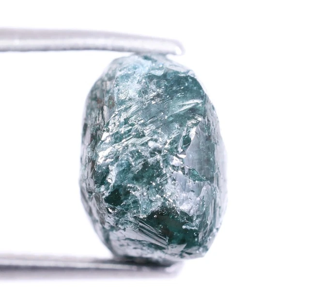 Diamant Brut Naturel Bleu - 3,31 Carats - Non Taillé - Pour Création De Bijoux