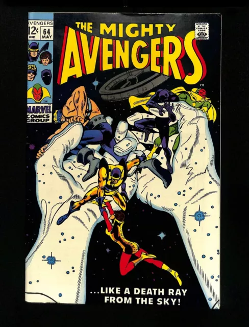 Avengers #64 VF- 7.5 1st Barney Barton Hawkeye's Brother! Marvel 1969