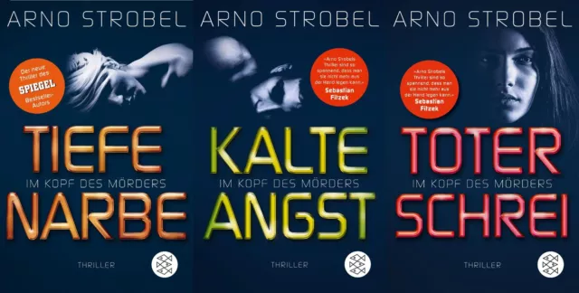 Arno Strobel Im Kopf des Mörders 3 Krimis im Set + 1 exklusives Postkartenset