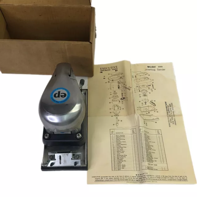 Lijadora Jitterbug de colección modelo 4000 con manual sin probar solo para piezas