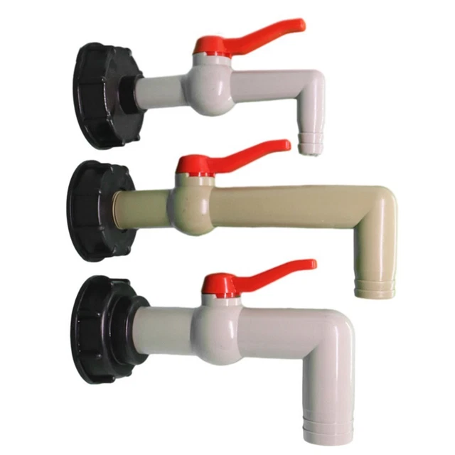 IBC Rubinetto del serbatoio, IBC IBC Adattatore 3/4 Rubinetto di uscita dell'acqua piovana 1000 litri Rubinetto del serbatoio per il connettore del serbatoio del giardino della casa