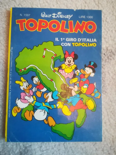TOPOLINO ed. Mondadori 1986 n. 1597 usato in BUONO STATO fumetto vintage