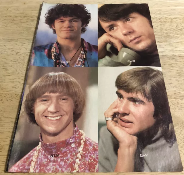 THE MONKEES - Vintage Teen Magazine 2-sided Page Clipping