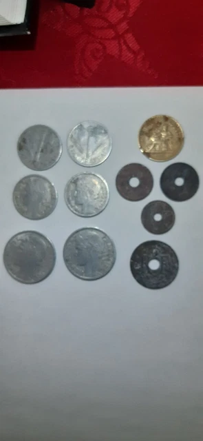 Lot De Pièces De Monnaie Anciens Francs