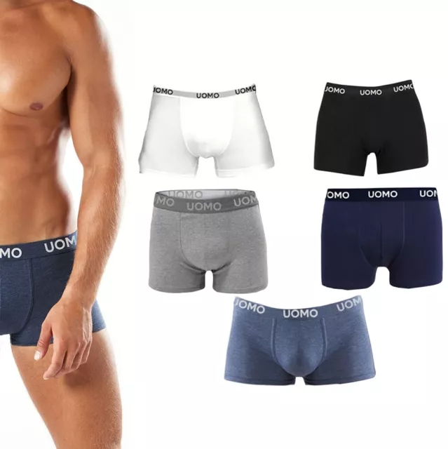 Boxer Uomo PEDRO Pacco 8 pz Mutande Cotone Elasticizzato Intimo Colori Assortiti