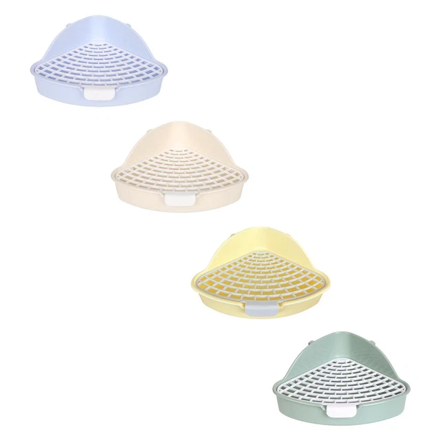 Bac à Litière pour Lapin avec Grille Bunny Corner Toilettes pour Lapin Petits