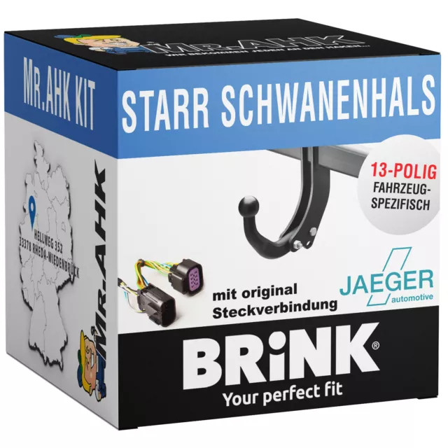 Brink Anhängerkupplung starr für MB C-Klasse W205 S205 18-21+ES 13pol spezifisch