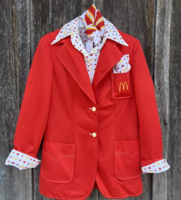 Vintage 70’s Stan Herman McDonald's Women’s Uniform Lot Jacket Shirt Scarf (2) Vintage 70’s Stan Herman McDonald's Women’s Uniform Lot Jacket Shirt Scarf (2)