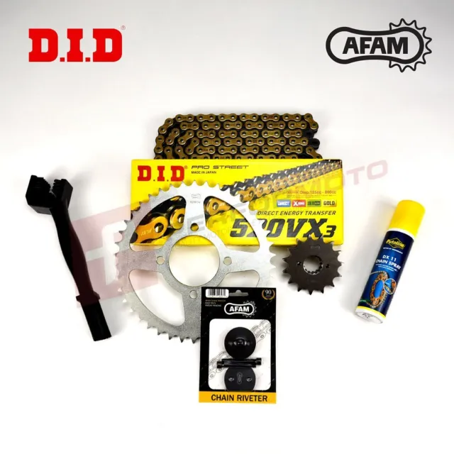 DID AFAM X-Ring Goldkette Kettenrad Kit passt Honda TRX400EX Sportrax Quad 00-04