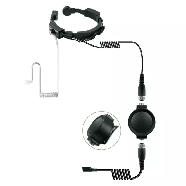 Tactical Throat Microphone for Motorola CLS1413 SV11 SU210 MU21CV MU22CVS MU11CV