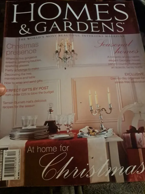 Homes & Gardens Magazine December 2003 No.6 , Vol. 85 Back Issue Id: