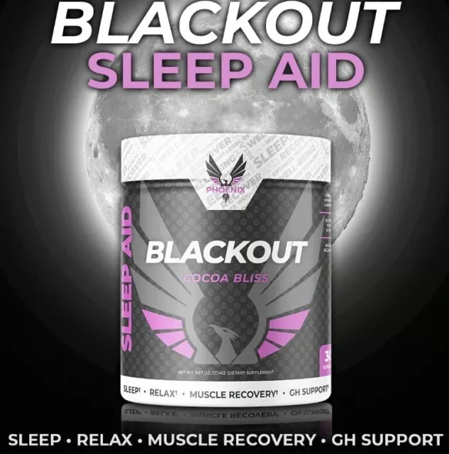Pheonix Energy Blackout Sleep Aid Cacao Bliss 9,31 oz. 30 porciones caduca 8/24
