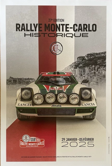 Affiche Officielle du 92 ème Rallye Monaco Monte-Carlo 2024