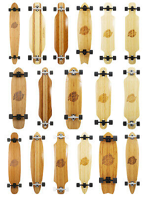 Two Bare Feet The Parker 42.5in Bamboo Series Premium Pro Longboard Skateboard Complete 