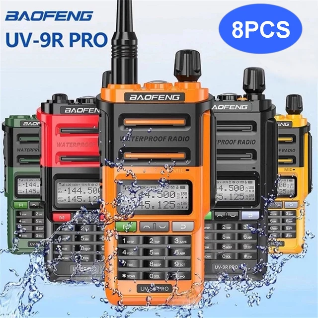 8x Baofeng UV-9R Pro VHF UHF Walkie Talkie Dual Band Ham Handheld Two-way Radio