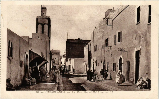 CPA AK MAROC CASABLANCA - La Rue DAR-el-Makhzen (219714)