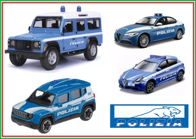 Modellini auto polizia 1/43 Burago Modellino 1:43 Bburago Alfa Romeo Giulia 1.43