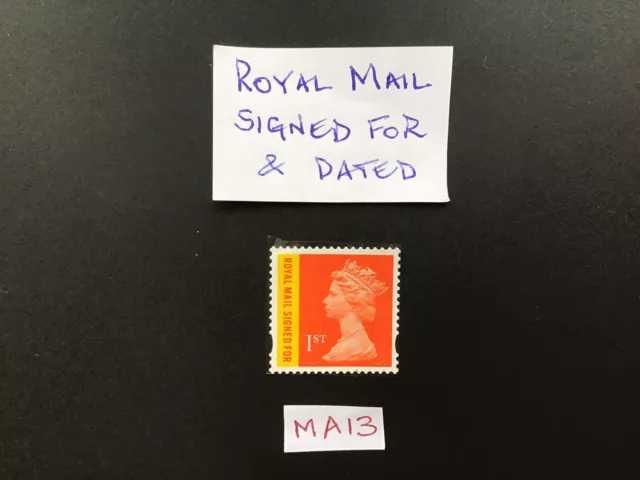 GB 2013 Royal Mail Signed For MA13 Unfranked