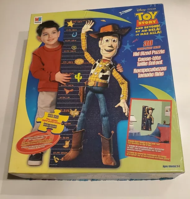 Disney Toy Story WOODY 30 Pieces Kid Sized Floor Puzzle/Growth Chart My 90s