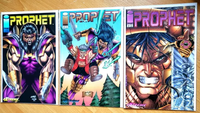 Prophet #1 #2 #3 # - Rob Liefeld - key Issues VfNM 1993 Image Comics