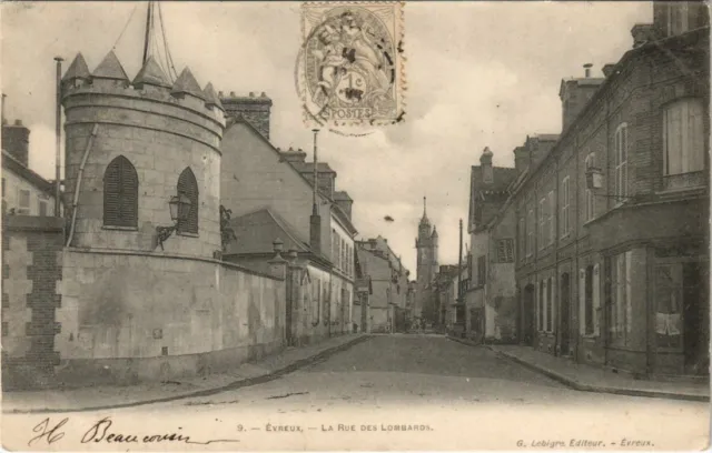 CPA ÉVREUX-La Rue des Lombards (29058)