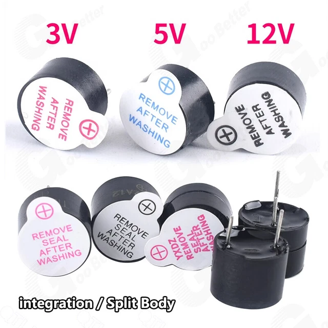 12v Dc Electric Ringer ACTIVE BUZZER DC 3V 5V 12V Magnetic Long Continous Beep Tone Alarm ...
