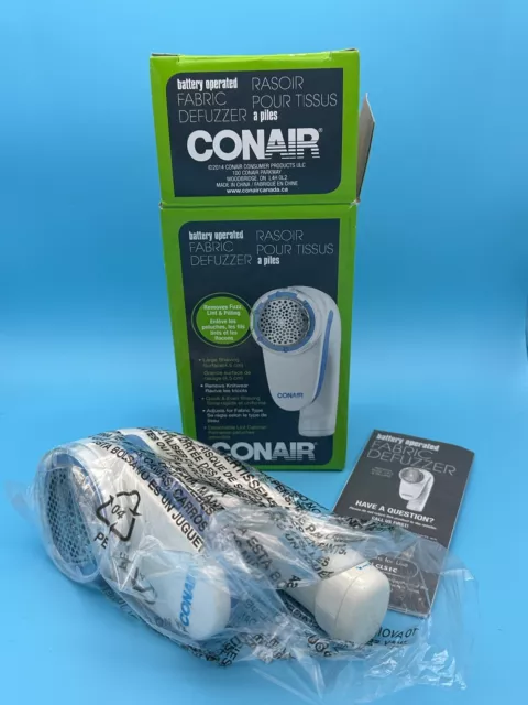 Conair Battery Operated Defuzzer CLS1C - lint remover fabric shaver New In Box