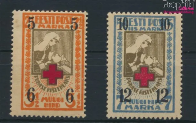 Briefmarken Estland 1926 Mi 60-61 (kompl.Ausg.) Jahrgang 1926 komplett mit(92812