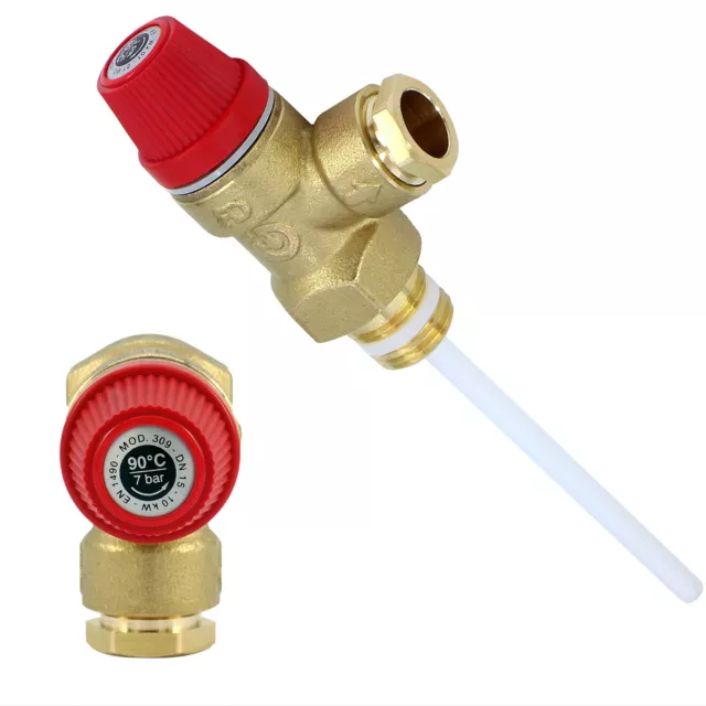 Copperform - 7 Bar Temperature & Pressure Relief Valve TS202