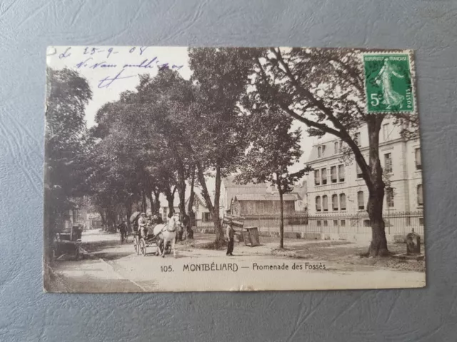 CPA / Carte postale ancienne - MONTBÉLIARD - Promenade des Fossés (25)