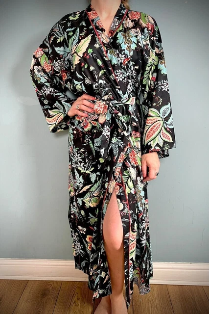Robe De Plage Indienne Vintage En Coton – Kimono Tie-dye, Taille Unique, Fait Main