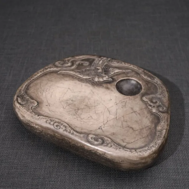Chinese Antique Duan Inkstone Hand Carving Natural Ink Stone "HongRen" Mark