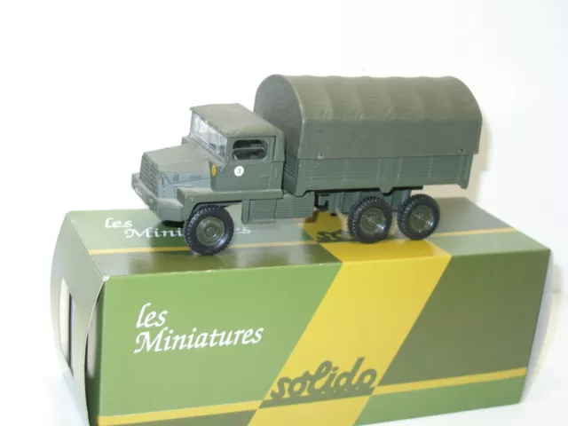 SOLIDO, Camion BERLIET GBC KT baché, militaire armée francaise bt