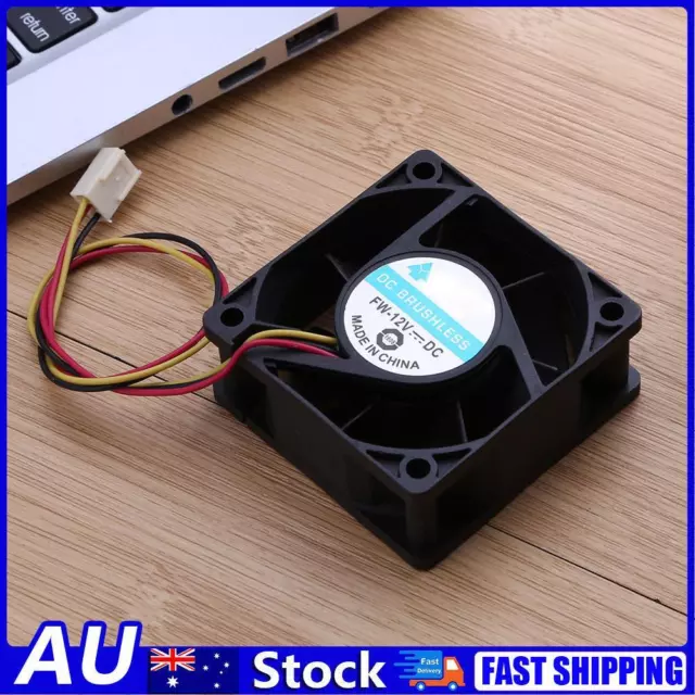 DC Brushless Cooling Fan 12V 60x60x25mm 3 Pin CPU Computer Fan