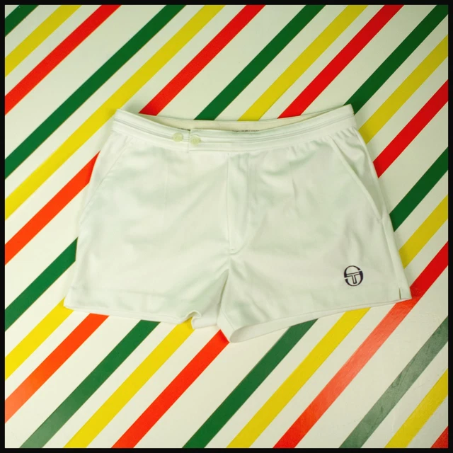 Pantaloncini da tennis vintage SERGIO TACCHINI taglia UK 32/Medium 616 B