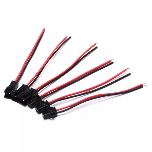 10pairs/Set 2Pin 10cm Connector Plug Wire Cable 10 Female+10 Mal.NN