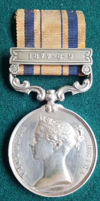 Zulu War South Africa Medal 1251 Pte W Ward 90th Foot clasp 1877-8-9