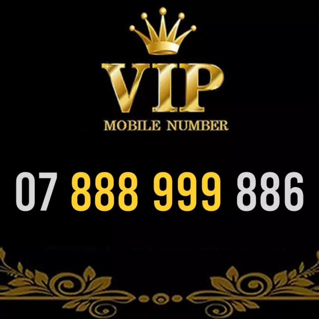 Gold Vip Memorable Phone Number Easy To Remember Mobile Business Simcard - 88899