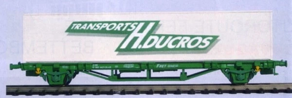 Wagon Porte-conteneurs HO HAG SBB CFF – Container P&O 40' – Ref 391 – Neuf
