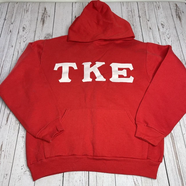 Tau Kappa Epsilon TKE Distressed Coat Of Arms T-Shirt | Fraternity Greek Life Apparel | Charcoal Heather, Unisex Tee